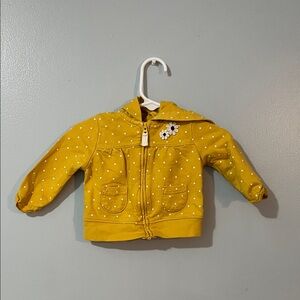Carter's Yellow Baby Jacket with White Dots